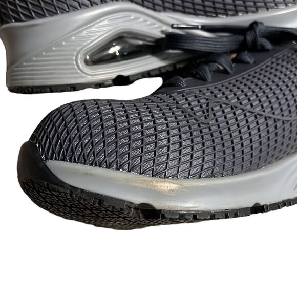 Skechers Comp Toe Shoes Woman’s 10 Uno SR Jhansi Navy Gray Slip Resistant - Picture 10 of 13
